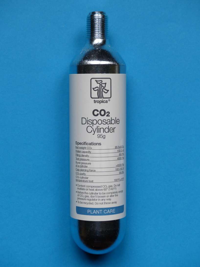 bouteille CO2 recharge a usage unique TROPICA